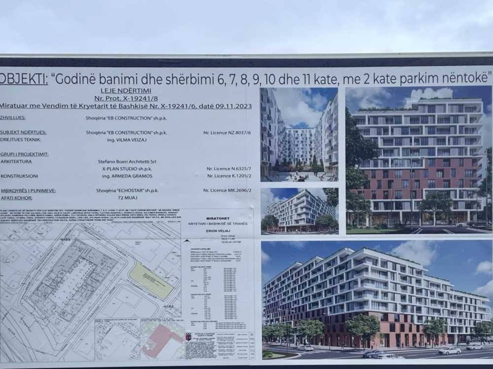 Godine banimi dhe sherbimi 6, 7, 8, 9, 10 dhe 11 kate, me 2 kate parkim nentoke, Fusha e Aviacionit